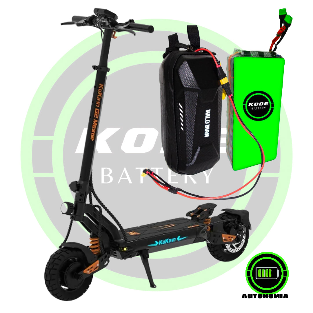 BATERIA DE AUTONOMIA 52V KUKIRIN G2 MASTER EXTERNA ¡KILOMETROS SIN LIMITE!