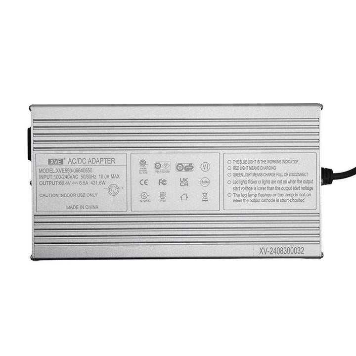 CARGADOR 60V (SALIDA 66,4V) 6,5A CONECTOR GX16